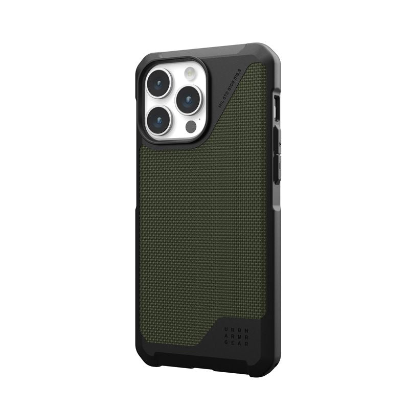 UAG iPhone 15 Pro Max Metropolis LT Series Σκληρή Θήκη με MagSafe - Kevlar Olive