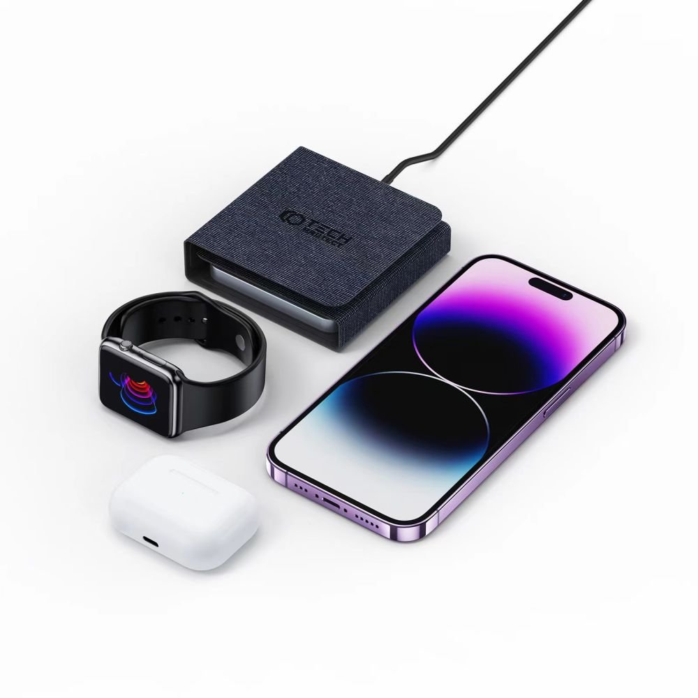 Tech - Protect QI15W - A31 3in1 Ασύρματος Μαγνητικός Φορτιστής MagSafe - Black