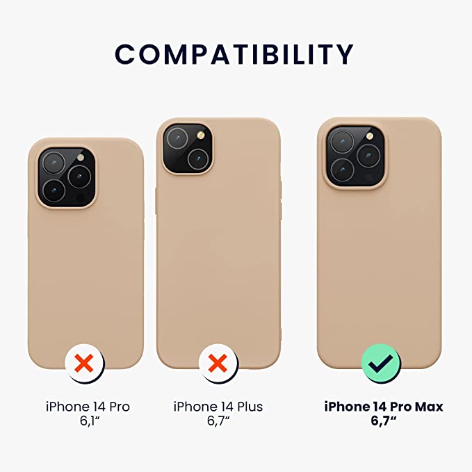 KW iPhone 14 Pro Max Θήκη Σιλικόνης Rubberized TPU - Mother Of Pearl - 59074.154
