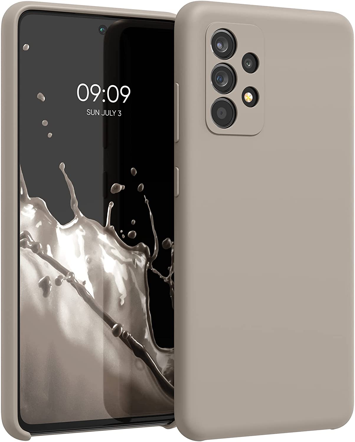 KW Samsung Galaxy A52 / A52 5G / A52s 5G Θήκη Σιλικόνης Rubber TPU - Taupe - 54347.43