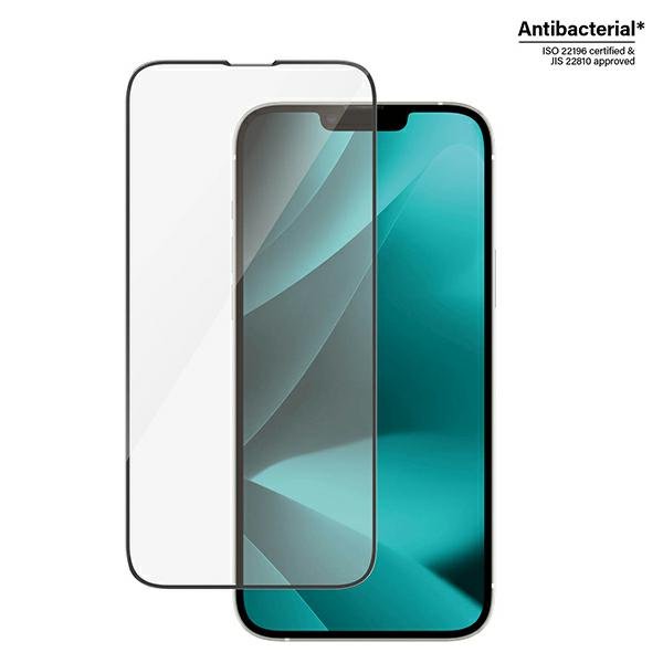 PanzerGlass iPhone 13 Pro Max / iPhone 14 Plus Ultra - Wide Fit Antibacterial Easy Aligner Full Screen Αντιχαρακτικό Γυαλί Οθόνης - Black