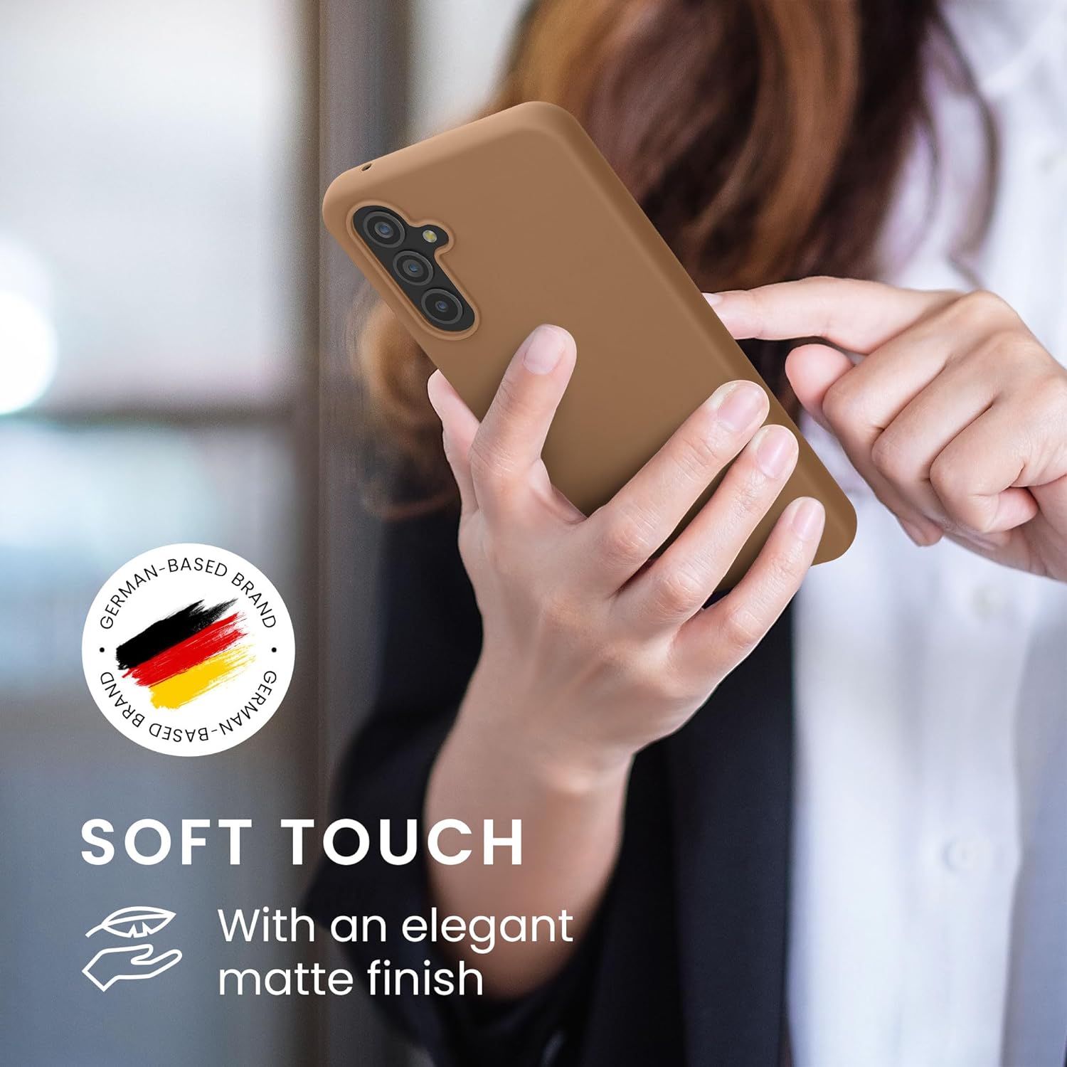KW Samsung Galaxy A54 5G Θήκη Σιλικόνης TPU - Cappuccino