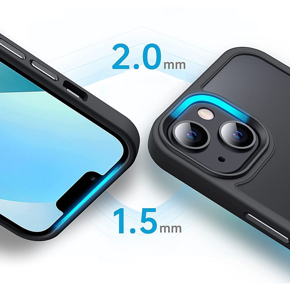 Tech - Protect iPhone 14 Pro MagMat Σκληρή Θήκη με Πλαίσιο Σιλικόνης και MagSafe - Deep Purple / Διάφανη