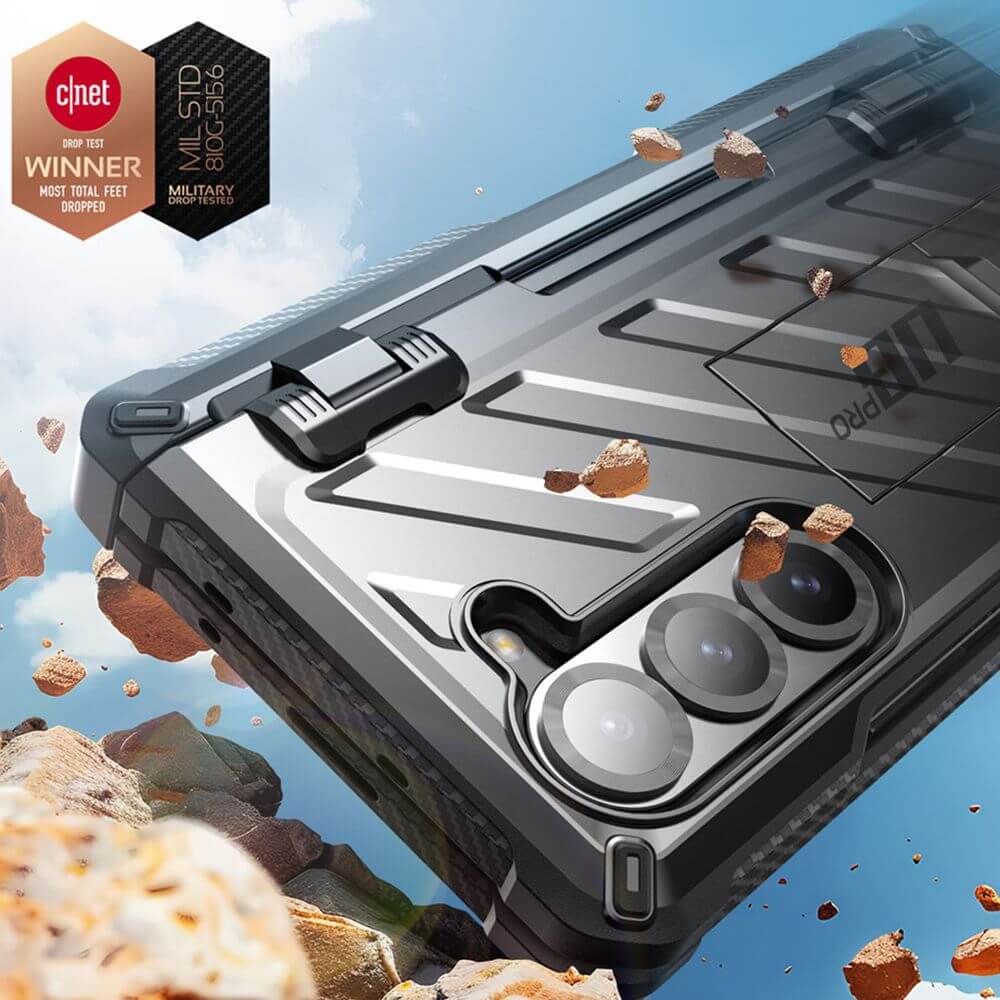 Supcase Samsung Galaxy Z Fold6 Unicorn Beetle Pro Σκληρή Θήκη με Προστασία Οθόνης και Stand - Black