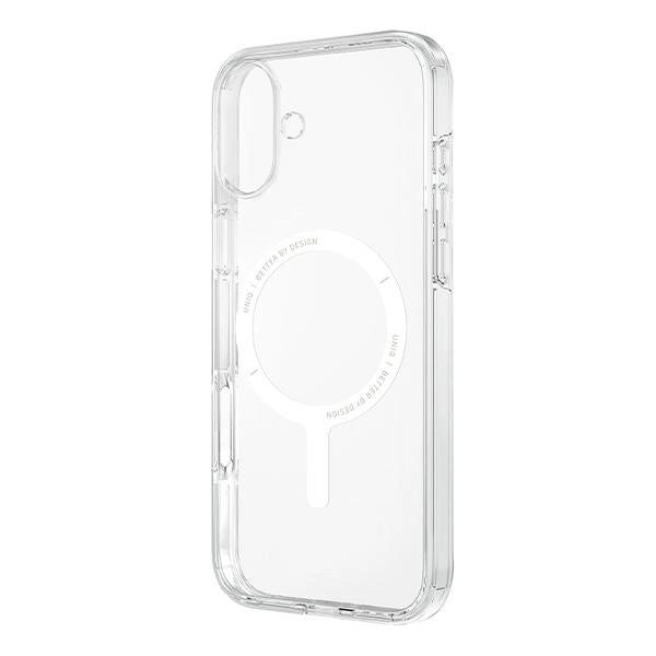 Uniq iPhone 16 Clario Eco - Friendly Σκληρή Θήκη με Πλαίσιο Σιλικόνης και MagSafe - Διάφανη