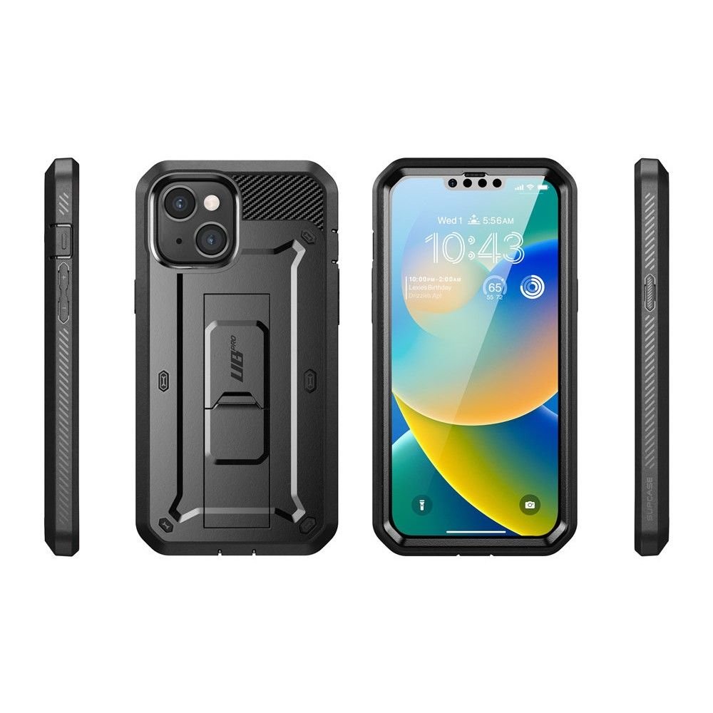 Supcase iPhone 14 Plus Unicorn Beetle Pro Σκληρή Θήκη με Προστασία Οθόνης και Stand - Black