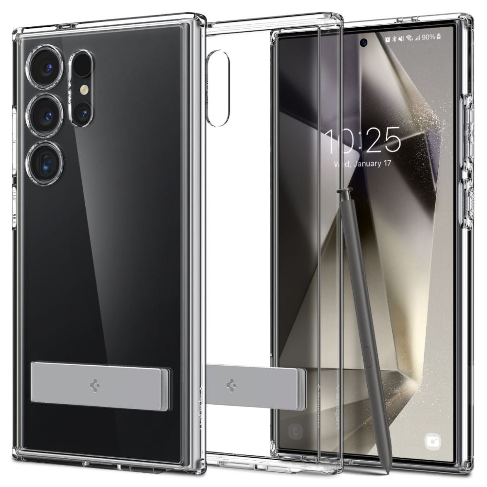 Spigen Samsung Galaxy S24 Ultra - Ultra Hybrid S Σκληρή Θήκη με Πλαίσιο Σιλικόνης - Crystal Clear