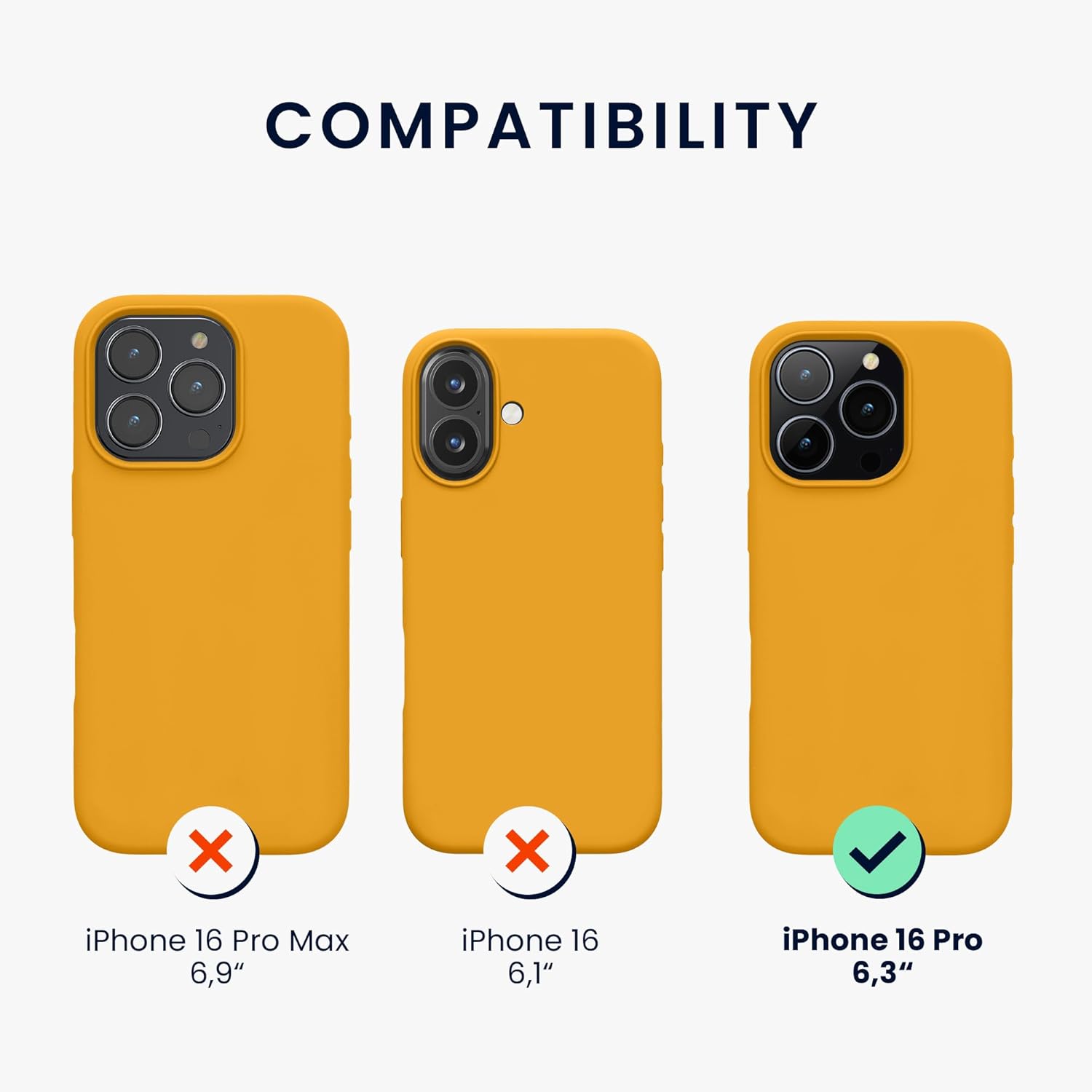 KW iPhone 16 Pro Θήκη Σιλικόνης Rubberized TPU - Mango
