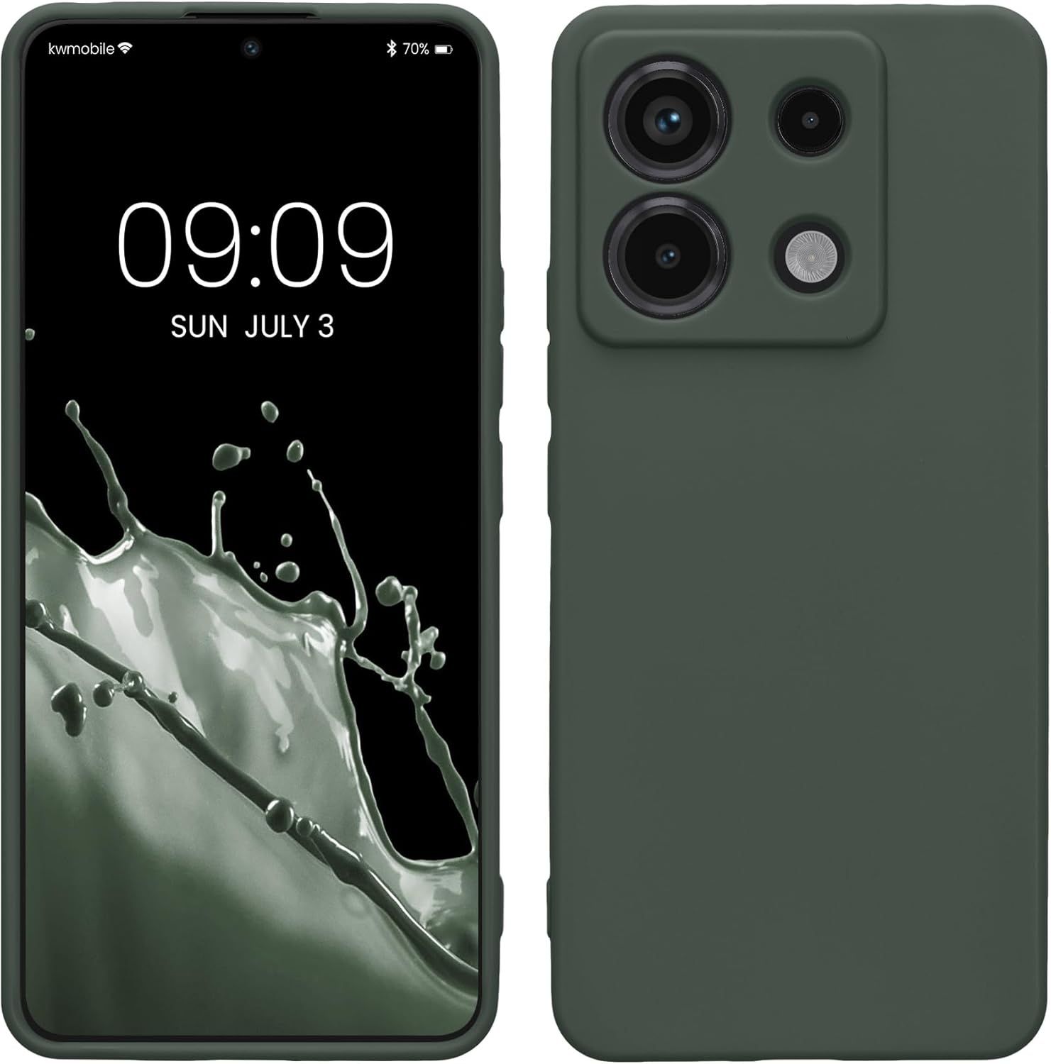 KW Xiaomi Redmi Note 13 Pro 5G / Poco X6 5G Θήκη Σιλικόνης TPU - Moss Green