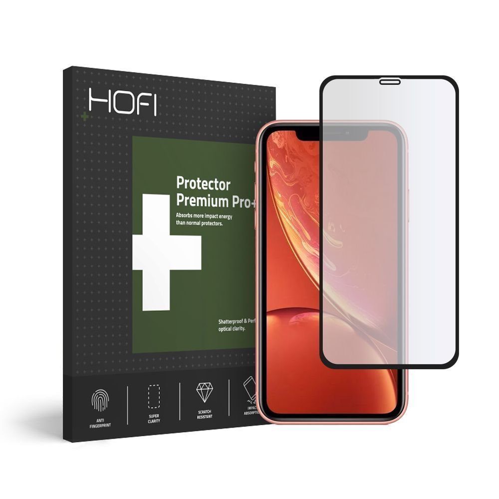 Hofi iPhone XR / iPhone 11 Hybrid Glass 0.2mm 7H Full Screen Tempered Glass Αντιχαρακτικό Γυαλί Οθόνης - Black
