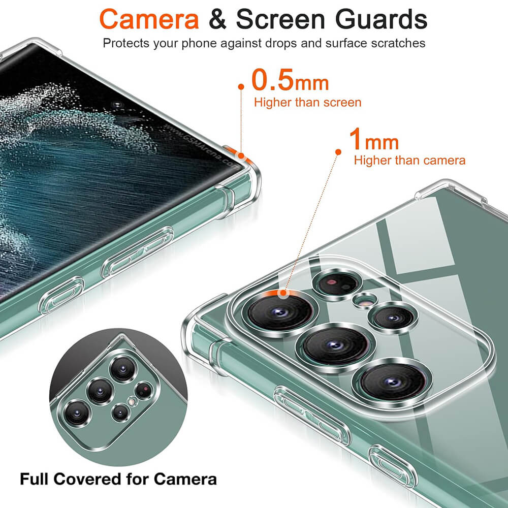 Techsuit Samsung Galaxy S25 Ultra - Shockproof - Θήκη Σιλικόνης με Ενισχυμένες Γωνίες - Clear