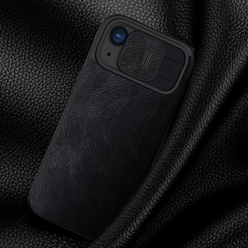 Nillkin iPhone 15 Pro Max Qin Pro Leather Θήκη Βιβλίο με Κάλυμμα για την Κάμερα - Black