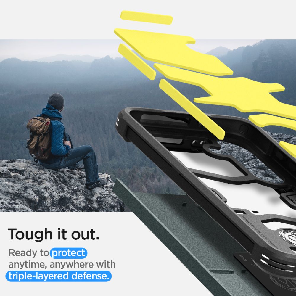 Spigen Samsung Galaxy S24+ Tough Armor Σκληρή Θήκη - Abyss Green