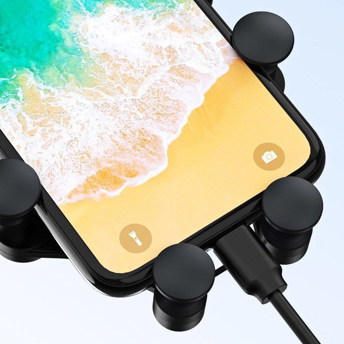 Wozinsky WCH - 01 Gravity Air Vent Mobile Holder - Universal Βάση Αυτοκινήτου Αεραγωγού - Black