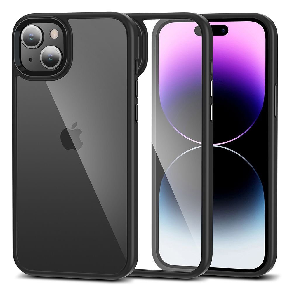 Tech - Protect iPhone 15 MagMat Σκληρή Θήκη με Πλαίσιο Σιλικόνης - Black / Διάφανη