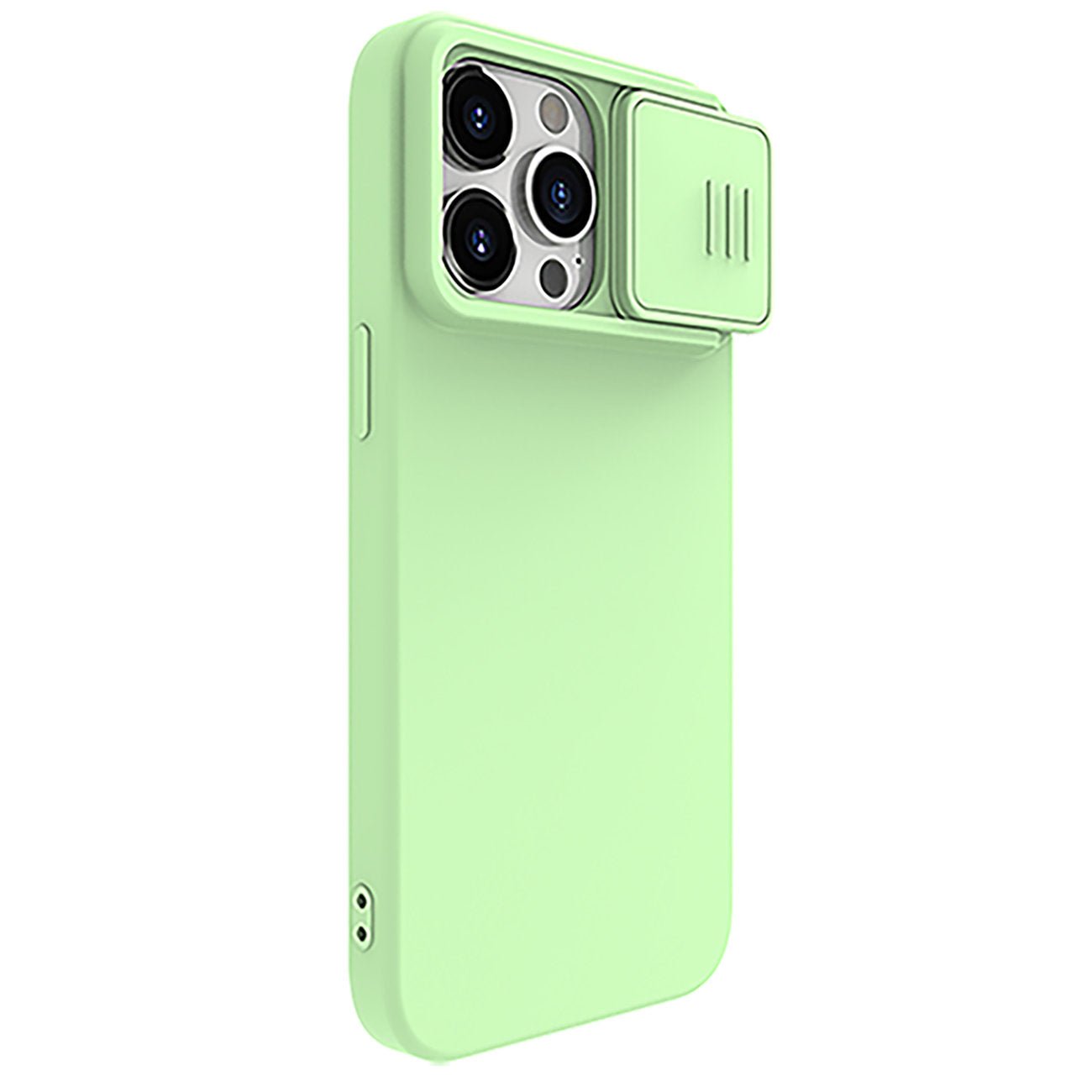 Nillkin iPhone 15 Pro CamShield Silky Θήκη Σιλικόνης με Κάλυμμα για την Κάμερα - Mint