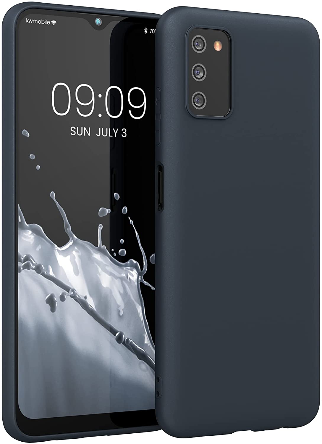 KW Samsung Galaxy A03s Θήκη Σιλικόνης TPU - Blueberry Blue - 56517.186