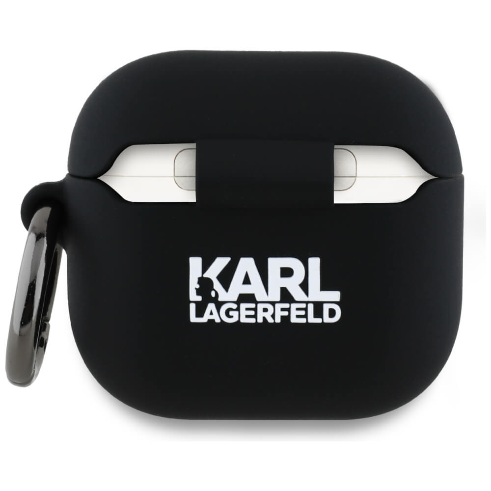 Karl Lagerfeld AirPods 4 Θήκη Σιλικόνης - Silicone Choupette Head 3D - Black