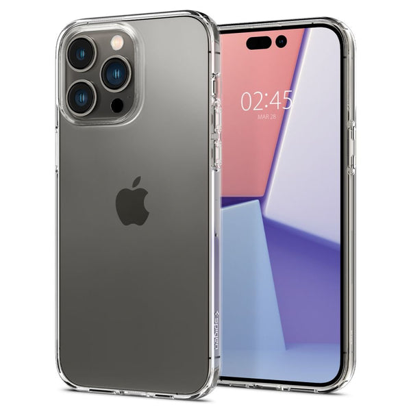 Spigen iPhone 14 Pro Liquid Crystal Θήκη Σιλικόνης - Crystal Clear