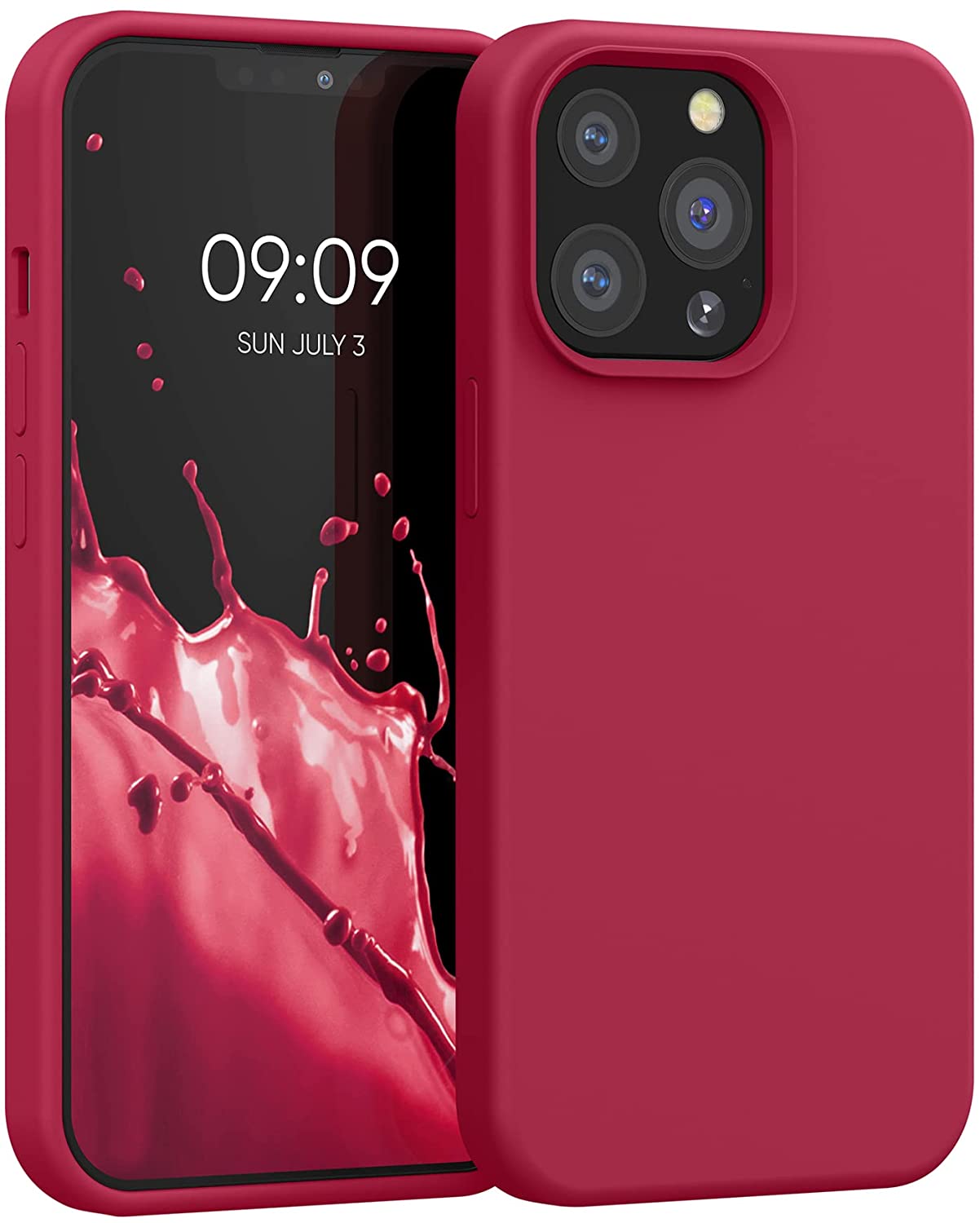 KW iPhone 13 Pro Θήκη Σιλικόνης Rubberized TPU - Sweet Cherry - 55880.229