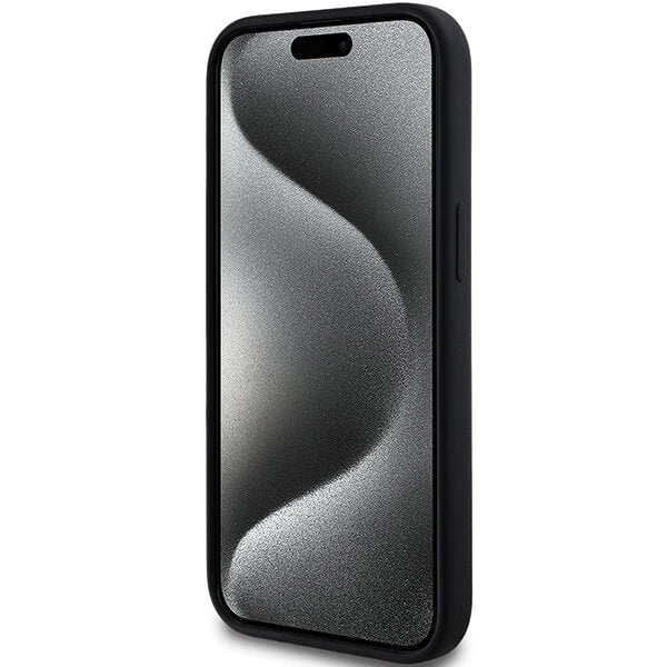 Karl Lagerfeld iPhone 14 Plus / 15 Plus - Silicone Choupette Head Print - MagSafe Θήκη Σιλικόνης - Black - KLHMP15MSCHPPLK