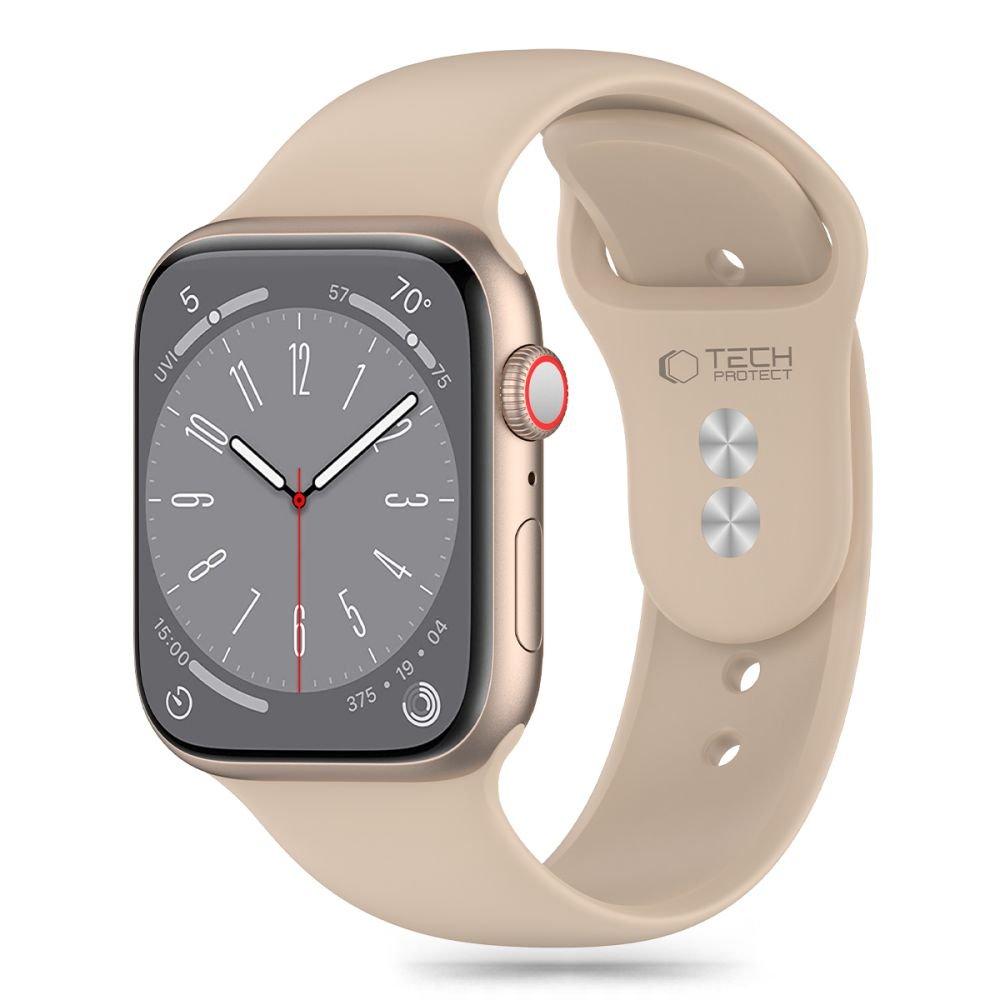 Tech - Protect Λουράκι Apple Watch 8/9/10/11 - SE (1/2/3) - Ultra (1/2/3) – 44/45/46/49mm Silicone Σιλικόνης - Walnut