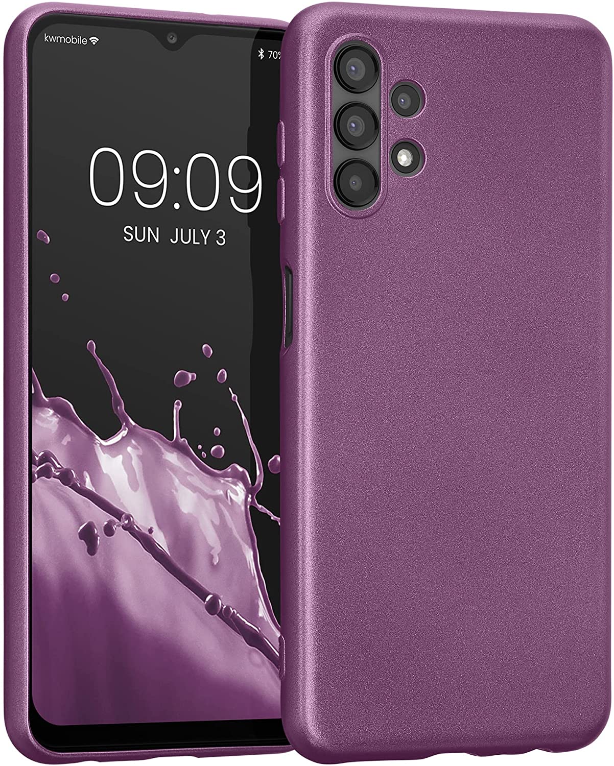 KW Samsung Galaxy A13 4G Θήκη Σιλικόνης TPU - Metallic Lavender - 58021.230