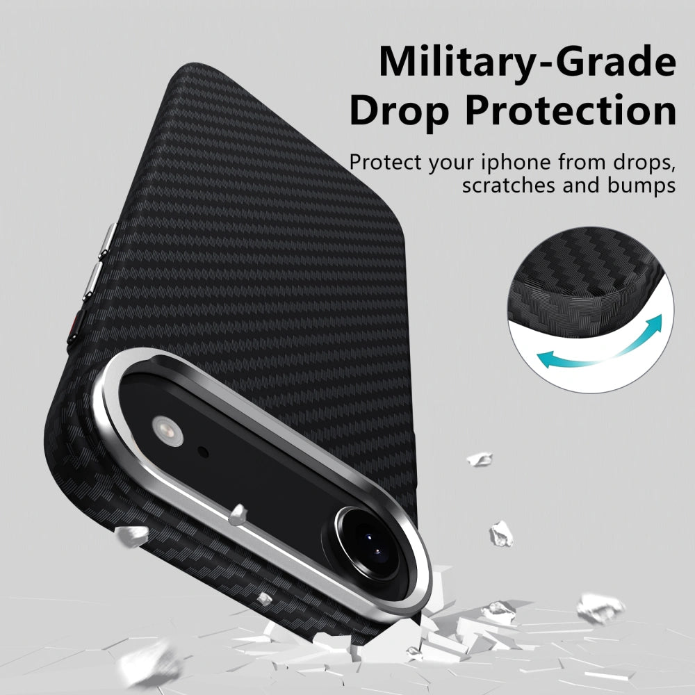 Tech - Protect iPhone Air - Ion Carbon MagSafe - Σκληρή Θήκη με MagSafe - Black / Silver