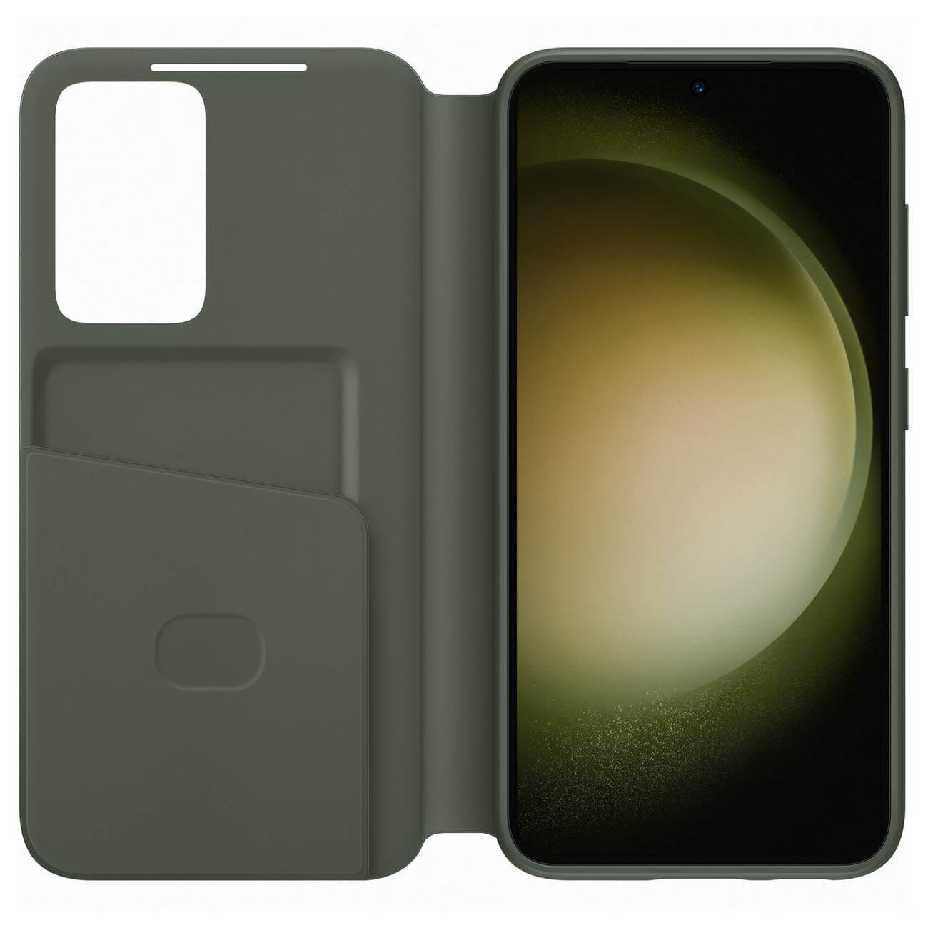 Samsung Smart View Cover Samsung Galaxy S23 Θήκη Πορτοφόλι - Khaki - EF - ZS911CGEGWW