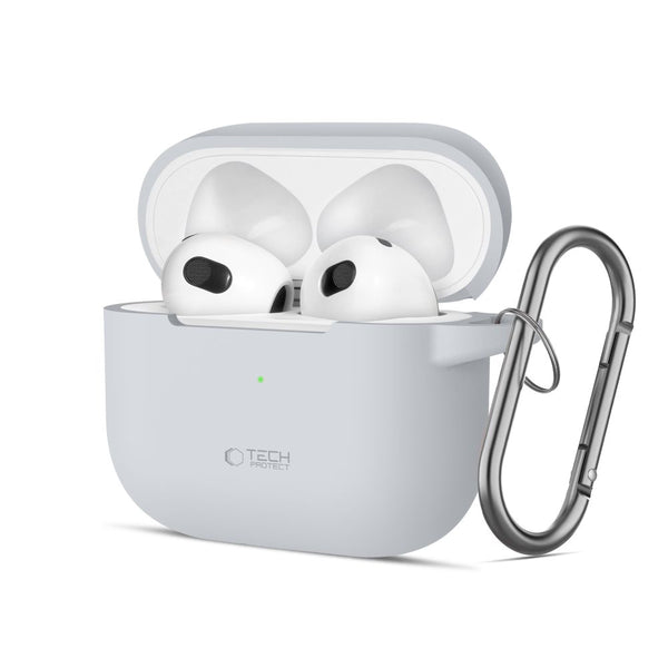Tech - Protect AirPods 3 Θήκη Σιλικόνης - Silicone Hook - Crayon Grey