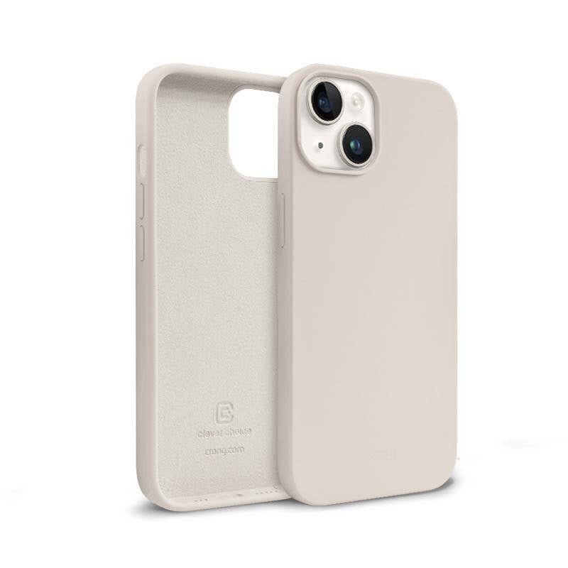 Crong iPhone 13 / iPhone 14 Color Cover Θήκη Σιλικόνης - Stone
