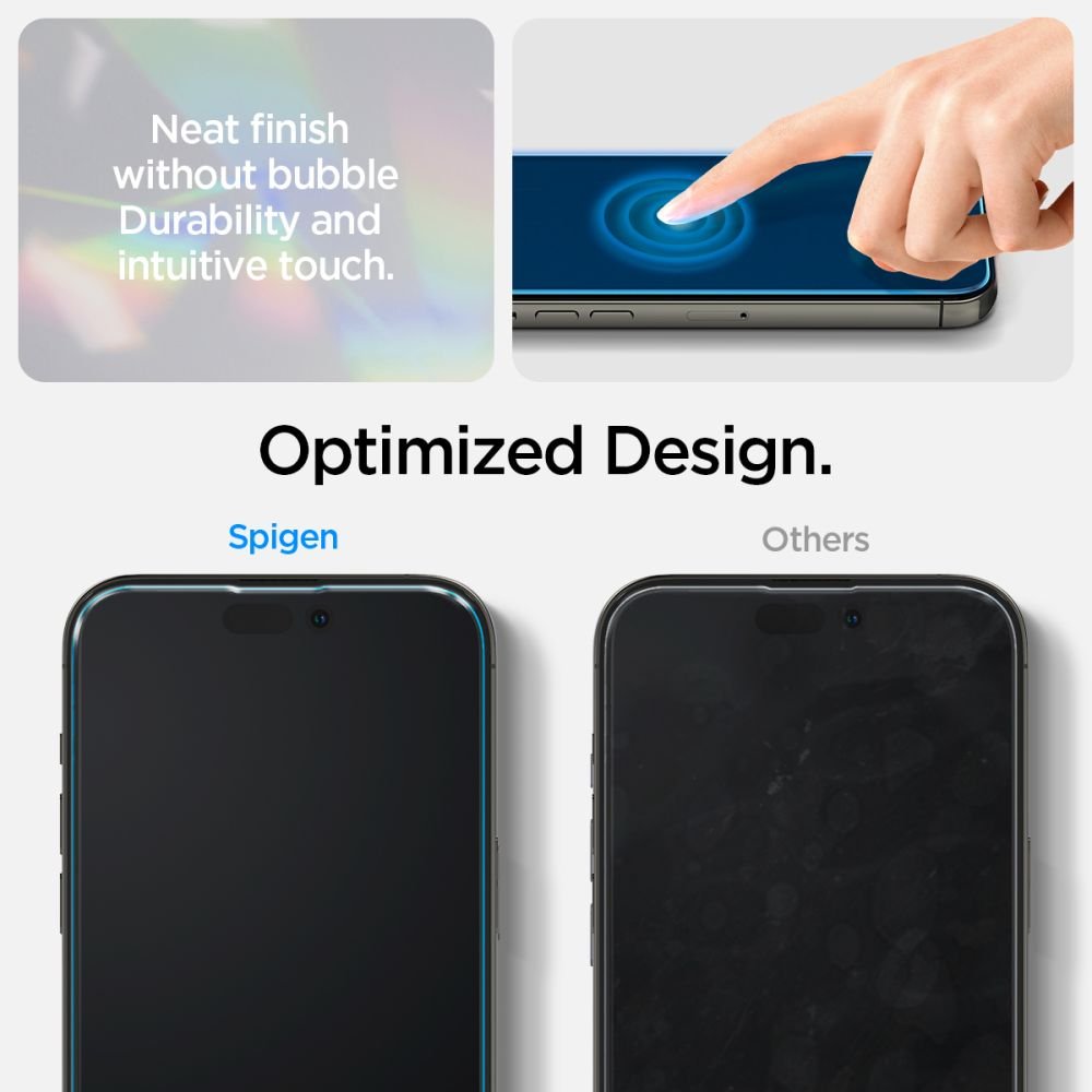 Spigen iPhone 14 Pro Crystal Pack Θήκη Σιλικόνης με Προστασία Οθόνης - Crystal Clear