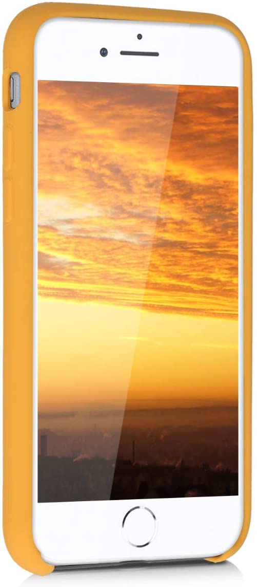 KW iPhone SE 2022 / SE 2020 / 7 / 8 Θήκη Σιλικόνης Rubber TPU - Saffron Yellow - 40225.180