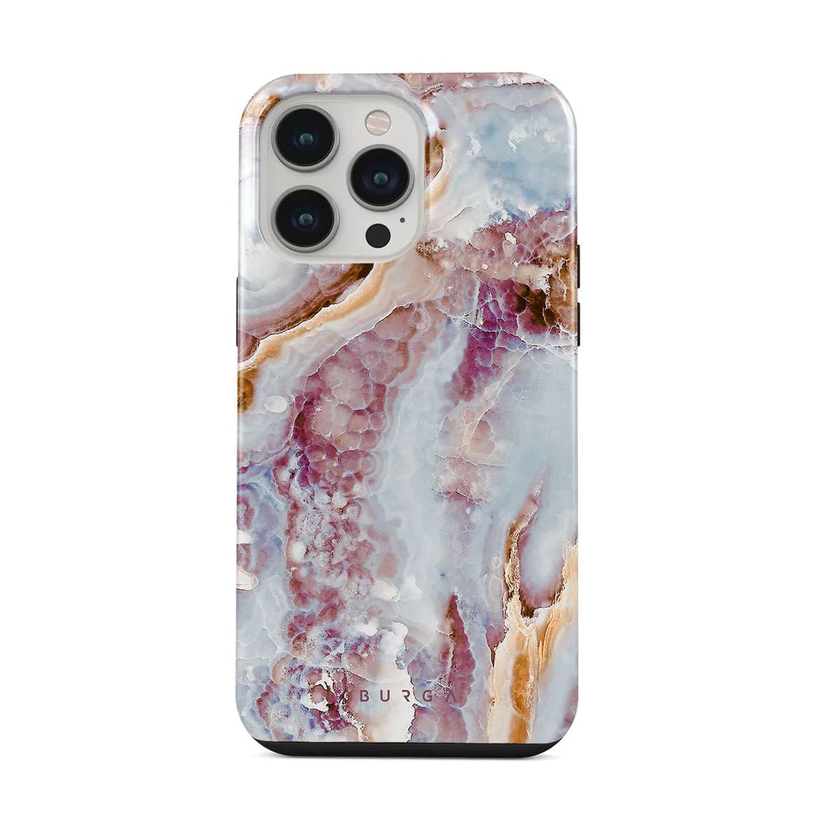 Burga iPhone 14 Pro Max Fashion Tough Σκληρή Θήκη - Frozen Leaves