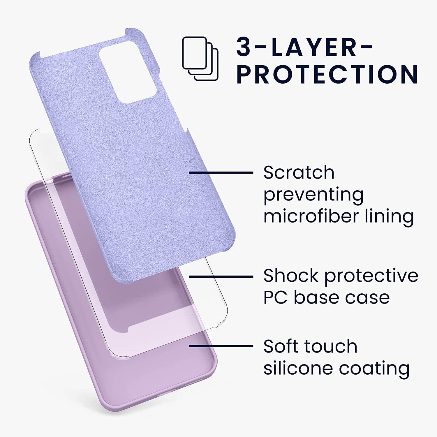 KW Xiaomi Redmi Note 11 Pro / Note 11 Pro 5G Θήκη Σιλικόνης Rubberized TPU - Mauve - 57373.140