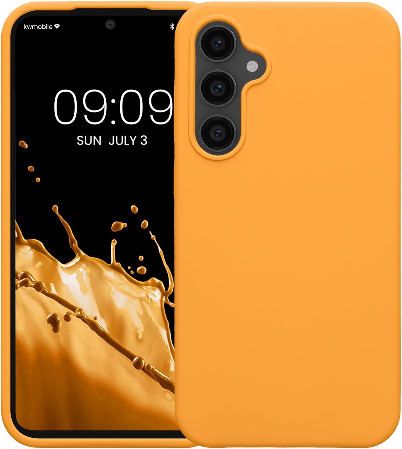 KW Samsung Galaxy S23 FE Θήκη Σιλικόνης Rubberized TPU - Fruity Orange