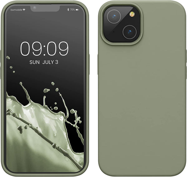 KW iPhone 14 Θήκη Σιλικόνης TPU - Gray Green - 59071.172