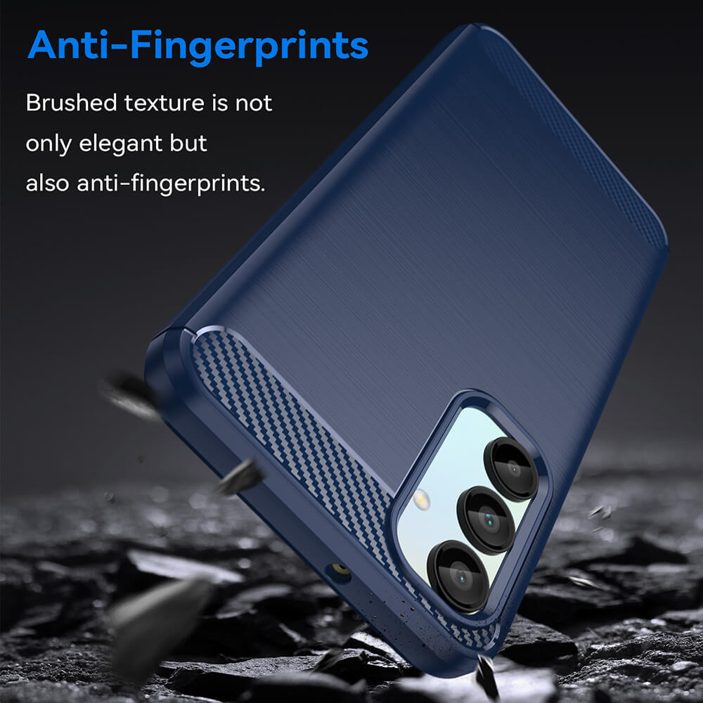 Techsuit Samsung Galaxy A16 4G / A16 5G Carbon Silicone Θήκη Σιλικόνης TPU - Blue