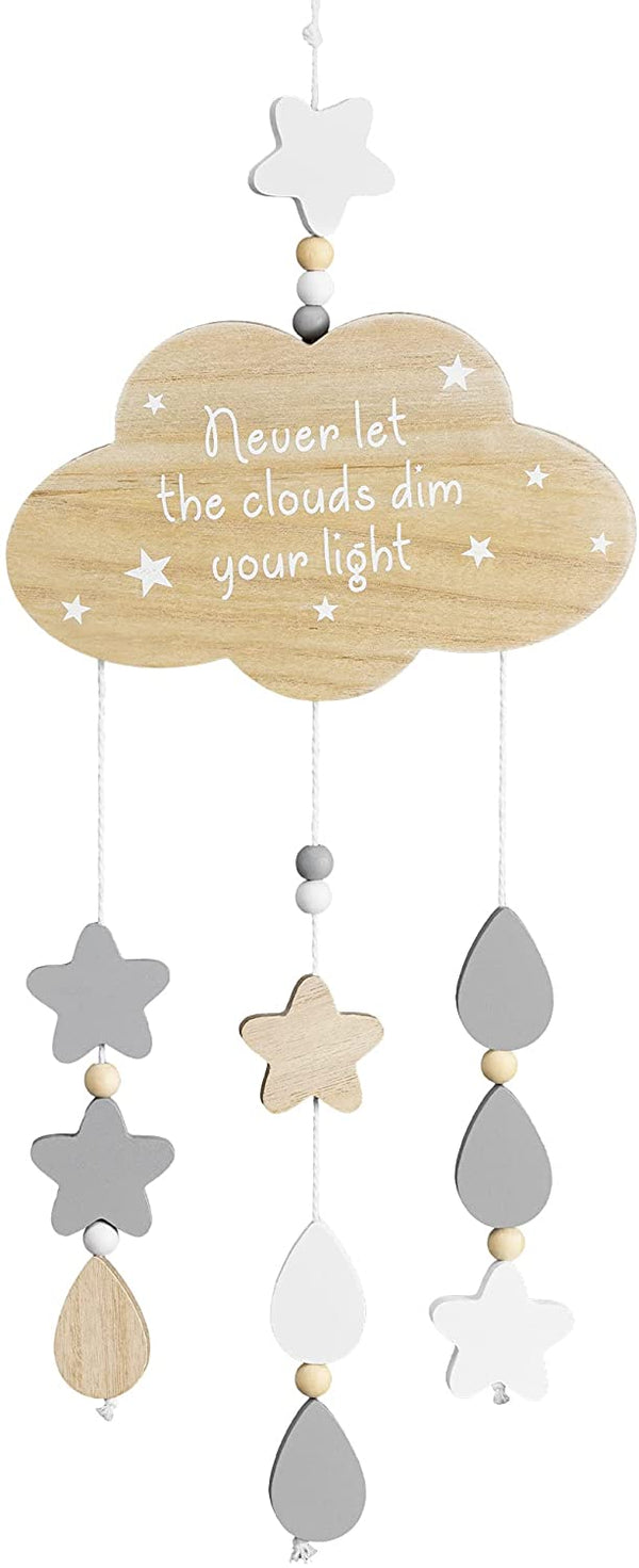 Navaris Κρεμαστό Διακοσμητικό για το Παιδικό Δωμάτιο - Clouds and Stars - Beige - 54194.01