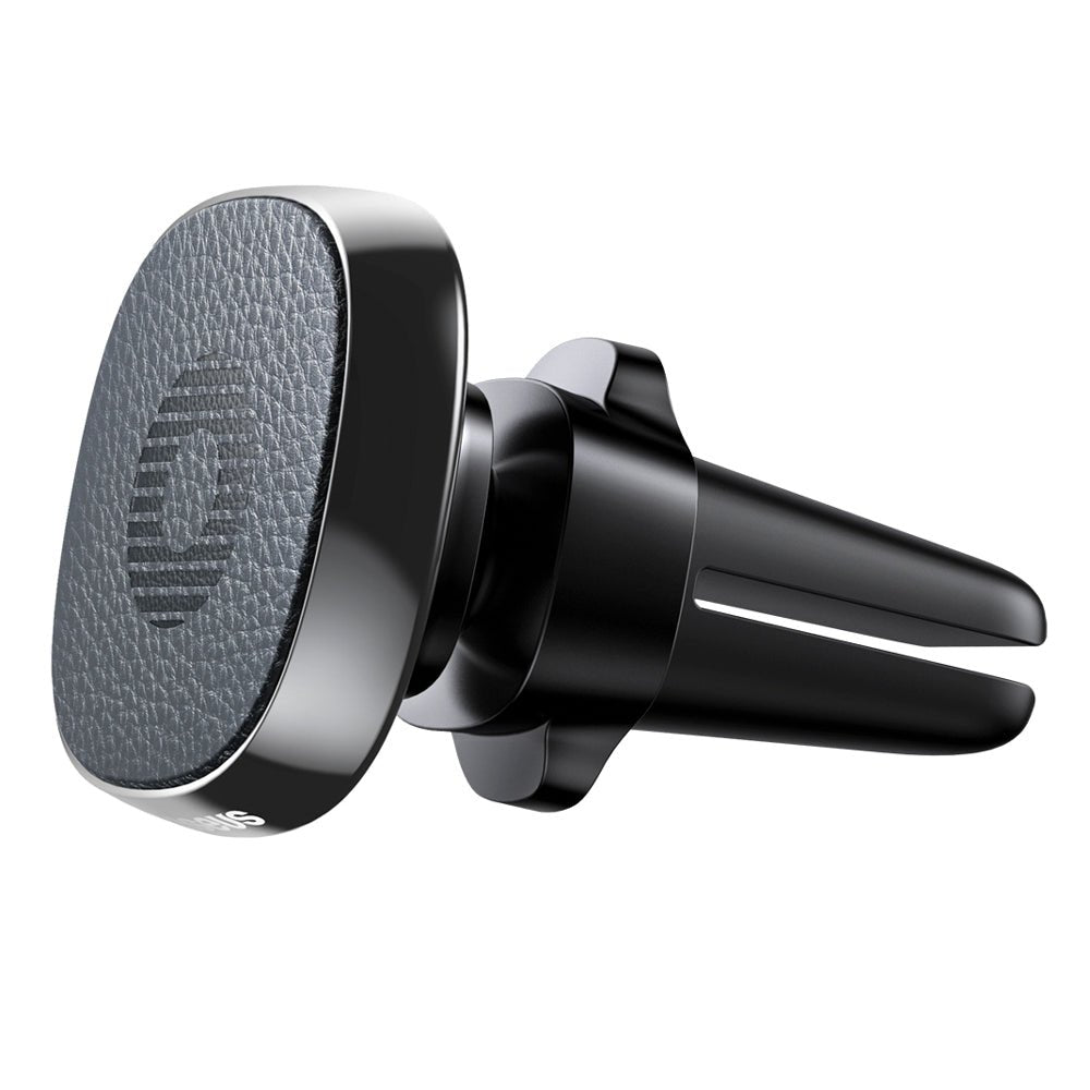 Baseus Privity Pro Air Vent Magnetic Car Mount Holder for Smartphones / iPhones - Μαγνητική Βάση Αυτοκινήτου Αεραγωγού με Δέρμα - Black - SUMQ - PR01
