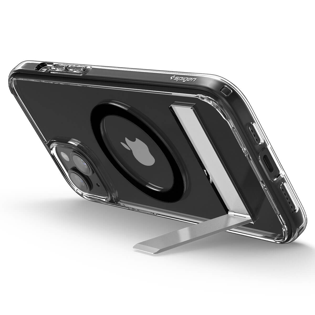 Spigen iPhone 15 Ultra Hybrid S MagSafe Σκληρή Θήκη με Πλαίσιο Σιλικόνης και Stand - Black