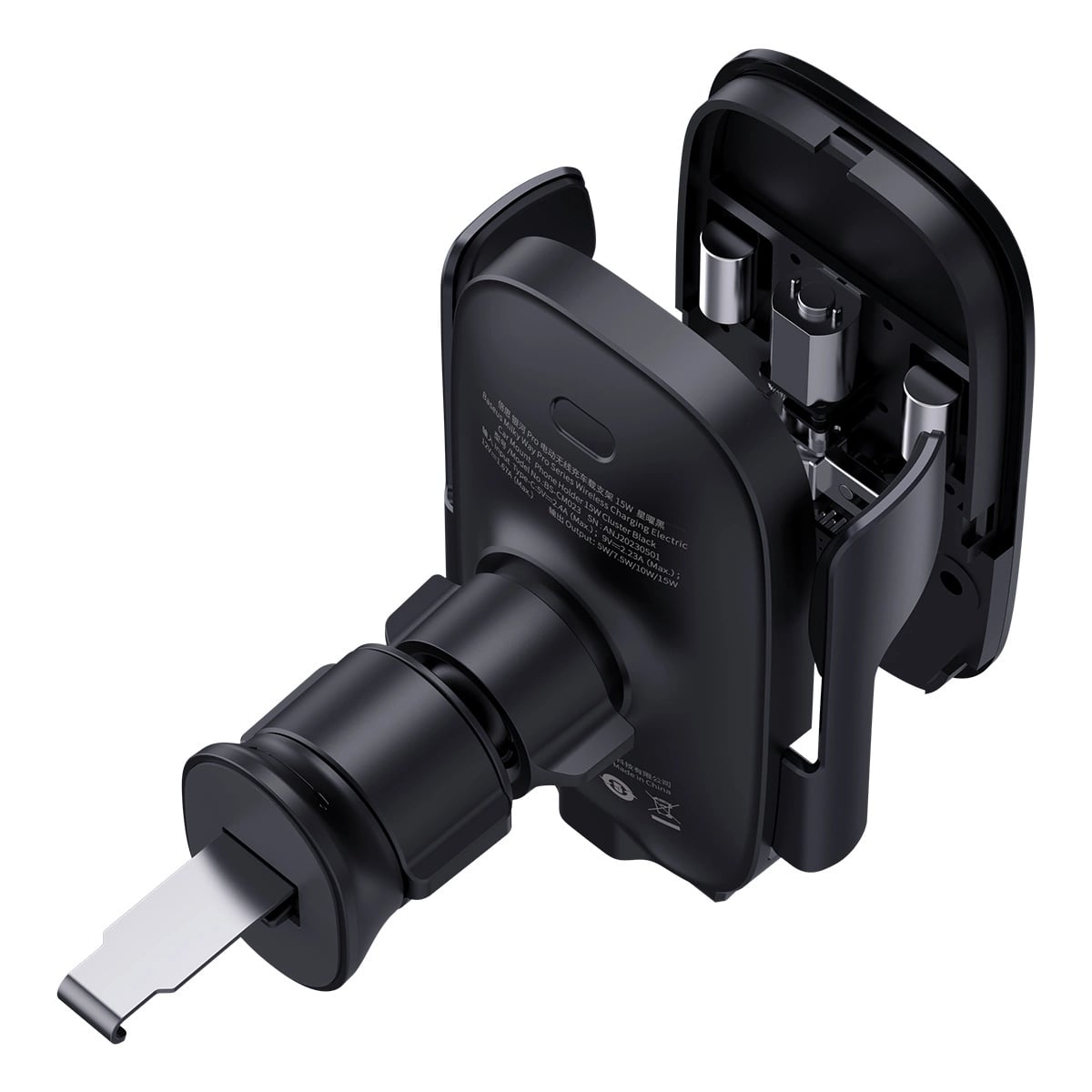 Baseus Milky Way Pro Electric Bracket Universal Βάση Αυτοκινήτου Αεραγωγού με Ασύρματη Φόρτιση Qi Charge 15W - Black - BS - CM023