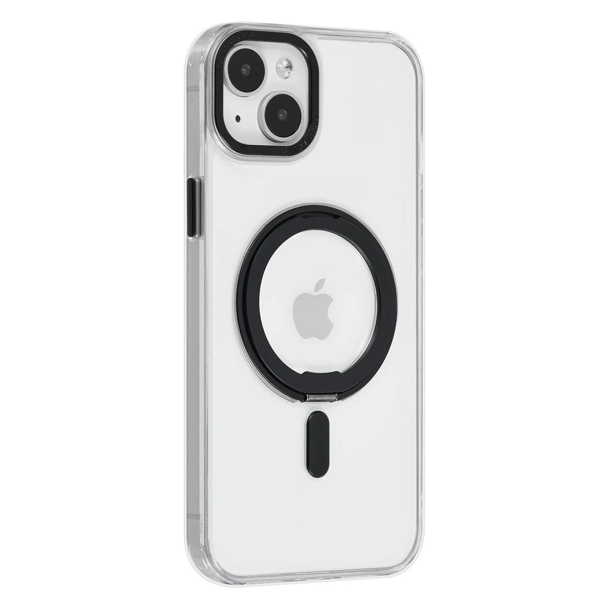 Tuniq iPhone 15 Plus / 14 Plus - Σκληρή MagSafe Θήκη με Περιστρεφόμενο Δαχτυλίδι Συγκράτησης - Διάφανη / Μαύρη