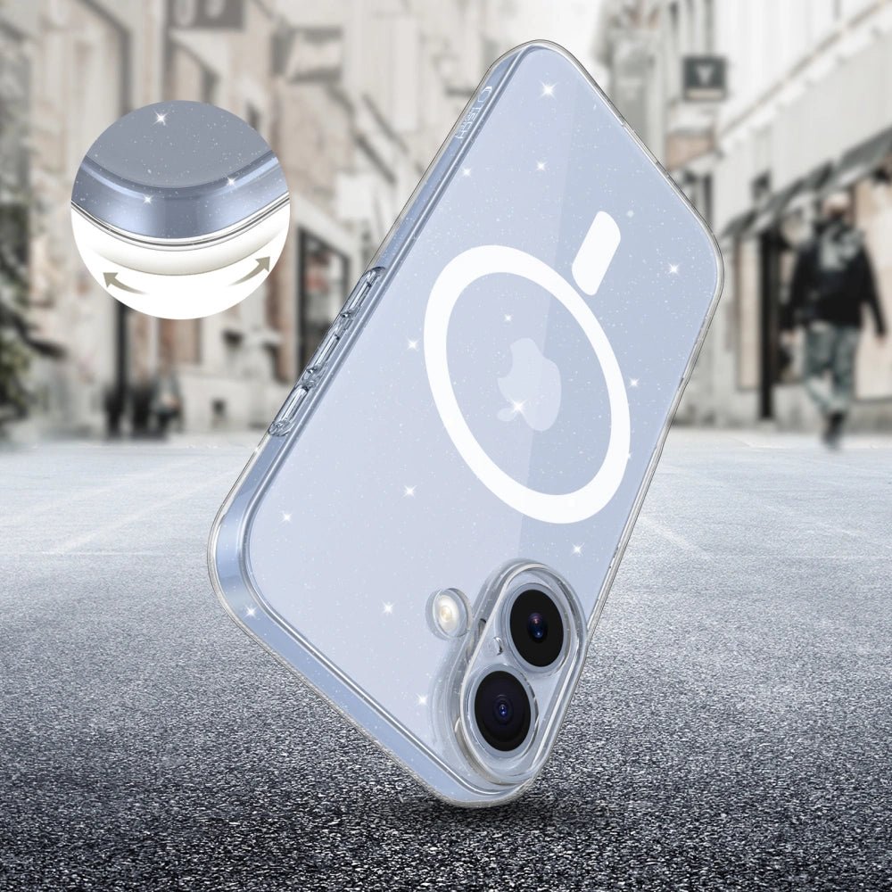 Tech - Protect iPhone 17 Flexair Θήκη Σιλικόνης TPU με MagSafe - Glitter