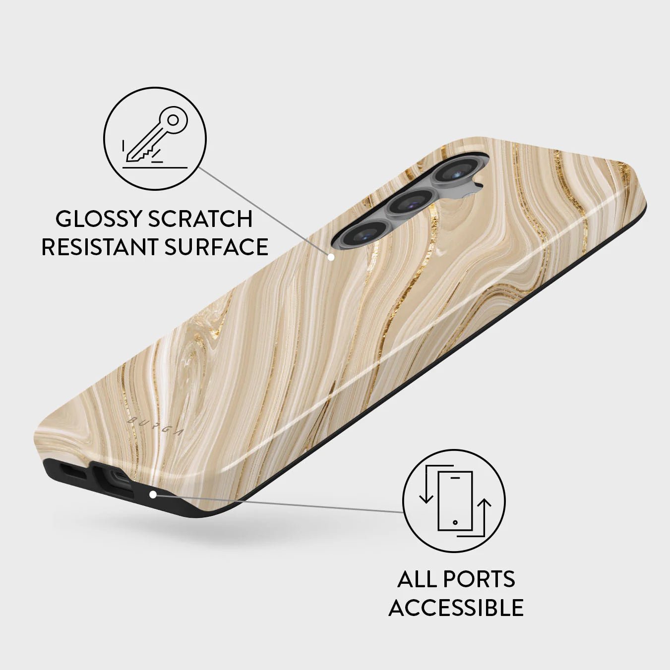 Burga Samsung Galaxy S24 Fashion Tough Σκληρή Θήκη - Full Glam