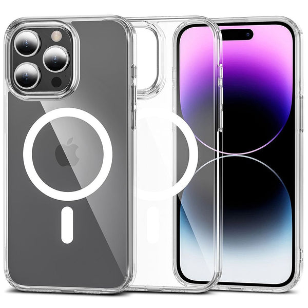 Tech - Protect iPhone 15 Pro Max Flexair Hybrid MagSafe Σκληρή Θήκη με Πλαίσιο Σιλικόνης και MagSafe - Διάφανη