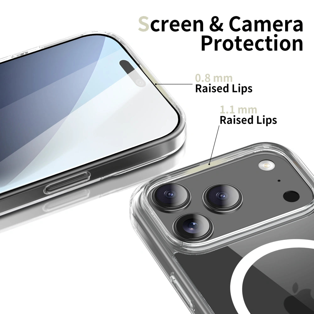 Tech - Protect iPhone 17 Pro Max - Flexair Hybrid MagSafe - Σκληρή Θήκη με Πλαίσιο Σιλικόνης και MagSafe - Διάφανη