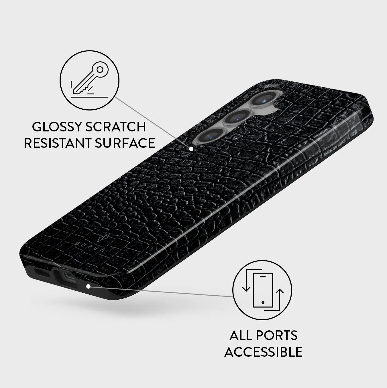 Burga Samsung Galaxy S24 Fashion Tough Σκληρή Θήκη - Reaper's Touch