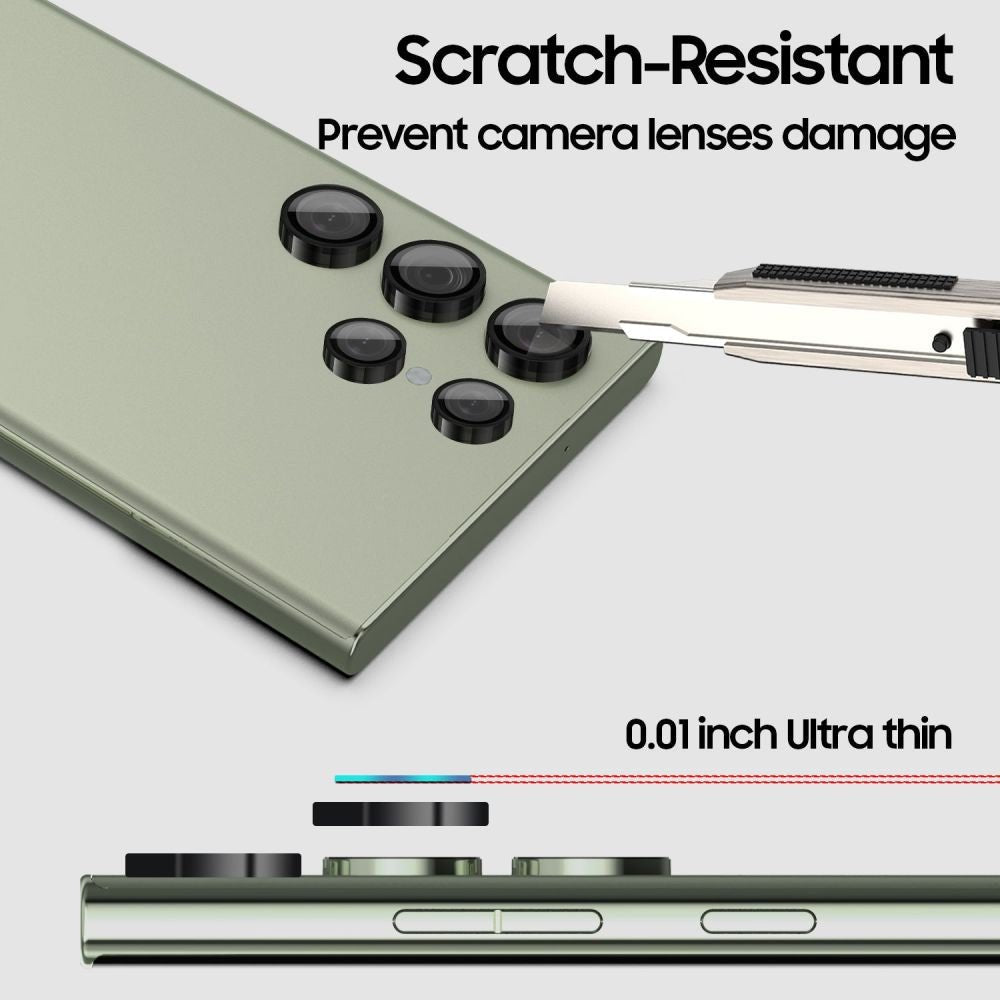 Whitestone Samsung Galaxy S23 Ultra - Ez Camera Protector Αντιχαρακτικό Γυαλί για την Κάμερα - Clear