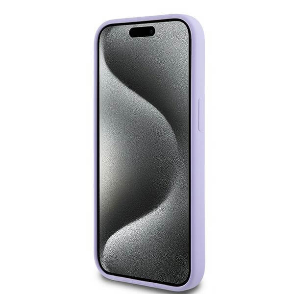 Karl Lagerfeld iPhone 15 - Silicone Karl and Choupette Heads - Θήκη Σιλικόνης με MagSafe - Purple - KLHMP15SSCMKCRHU